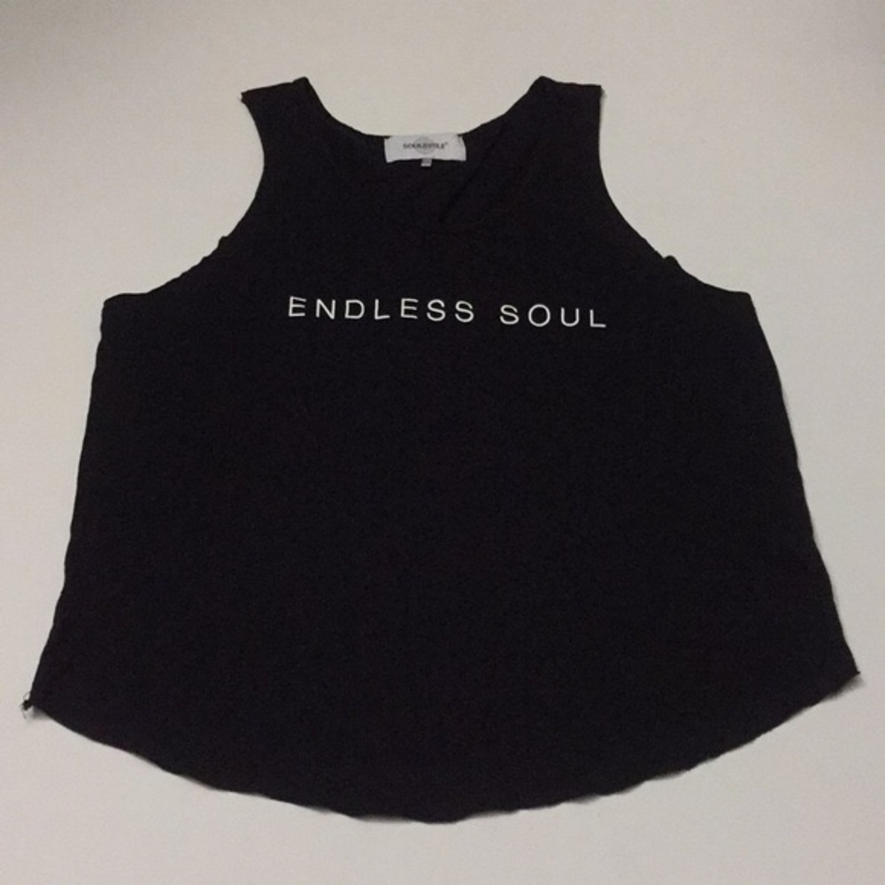 SoulCycle Endless Soul Open-Back Black Tank M/L